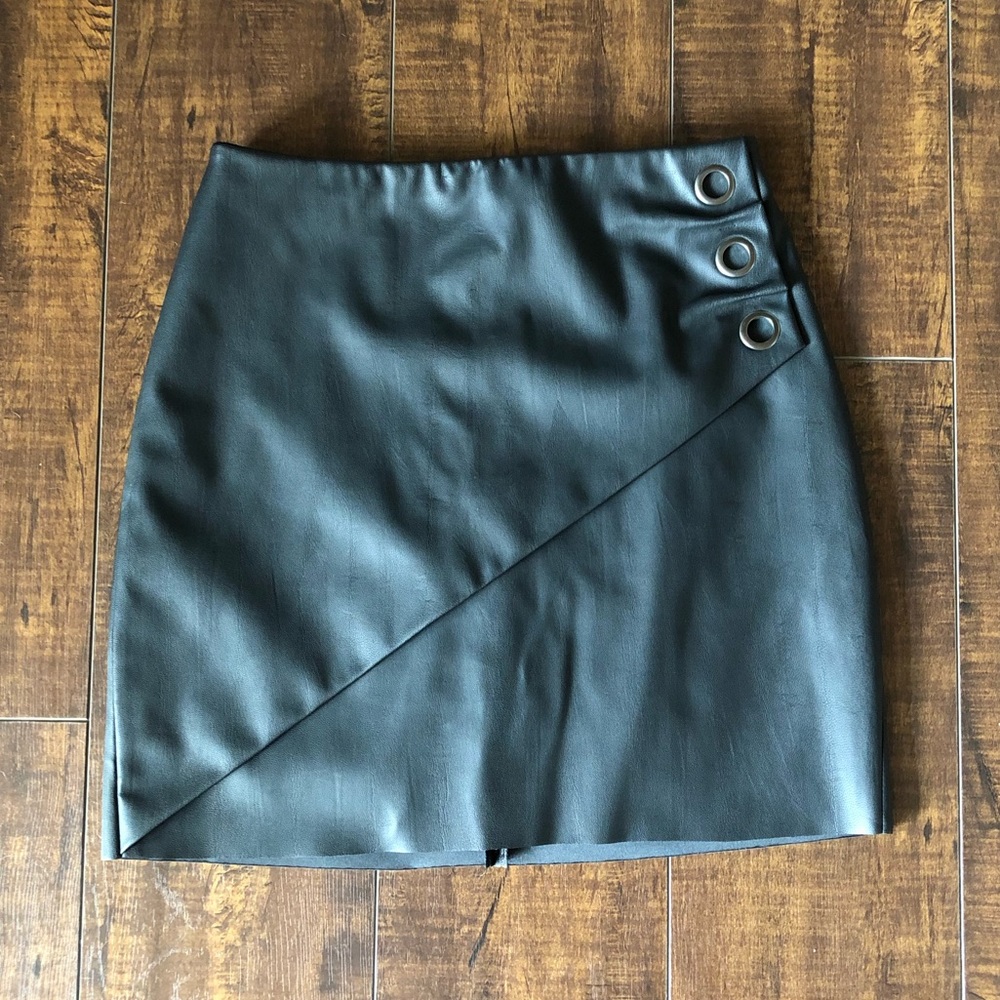 Express Faux Leather Mini Skirt